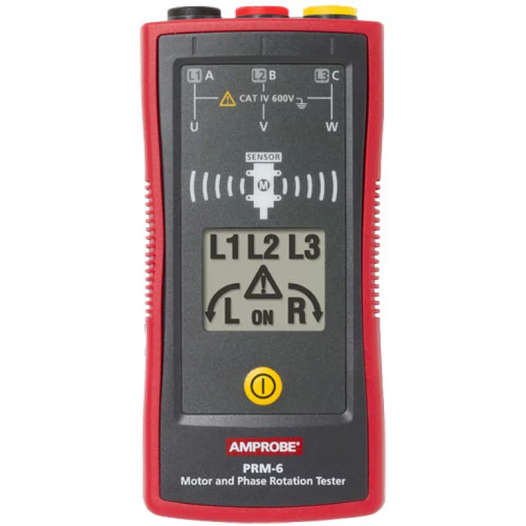 Тестер последовательности фаз и вращения двигателя Amprobe PRM-6 Тестер последовательности фаз и вращения двигателя Amprobe PRM-6