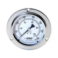 Манометр US Gauge Model 1555/1558/1559, заполненный жидкостью